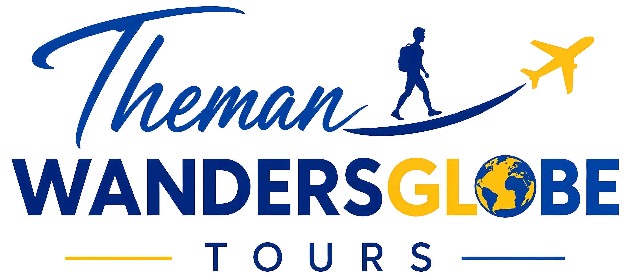 The Man Wanders Globe Logo